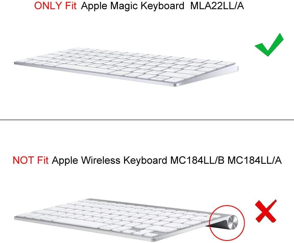 Apple Magicキーボードケース キーボードカバー MLA22LL/A専用 PUレザー スタンド機能 軽量 iPad/iPad Air/iPad Pro/iPad mini/iPhone/iMacに対応(グレー)
