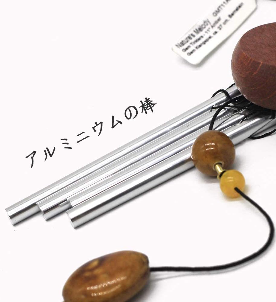 アルミ製ミニ風鈴 風が奏でる涼やかな音色が魅力の屋内外用ウィンドチャイム