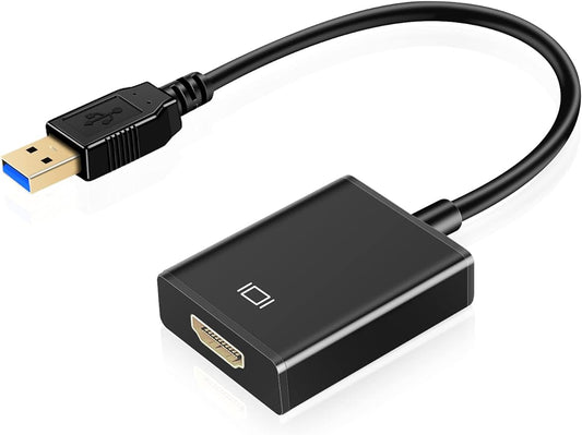2023 USB HDMI 変換アダプタ 5Gbps高速伝送 usbディスプレイアダプタ 1080P 耐用性良い USB HDMI 変換コネクタ 使用簡単 usb3.0 hdmi 変換 ケーブル windows xp / 7 / 8 / 10 対応