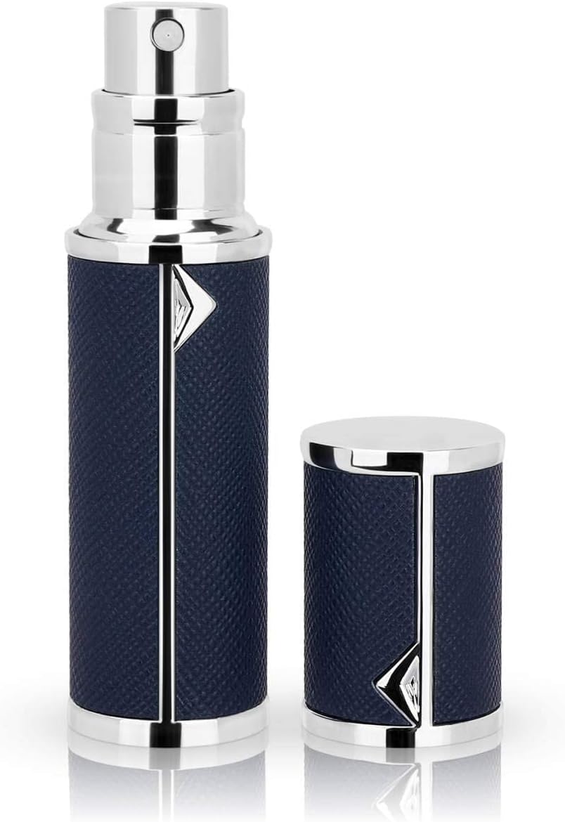 【限定セール】空のアトマイザー 香水スプレーボトル 5ml 詰め替え可能 2-2.5mm径 ブラックPUレザー レディース用