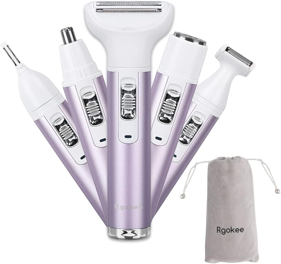 全身女性電気シェーバー、1台5役で美肌に優しい 充電式電動全身シェーバー、女性の肌ケアに役立