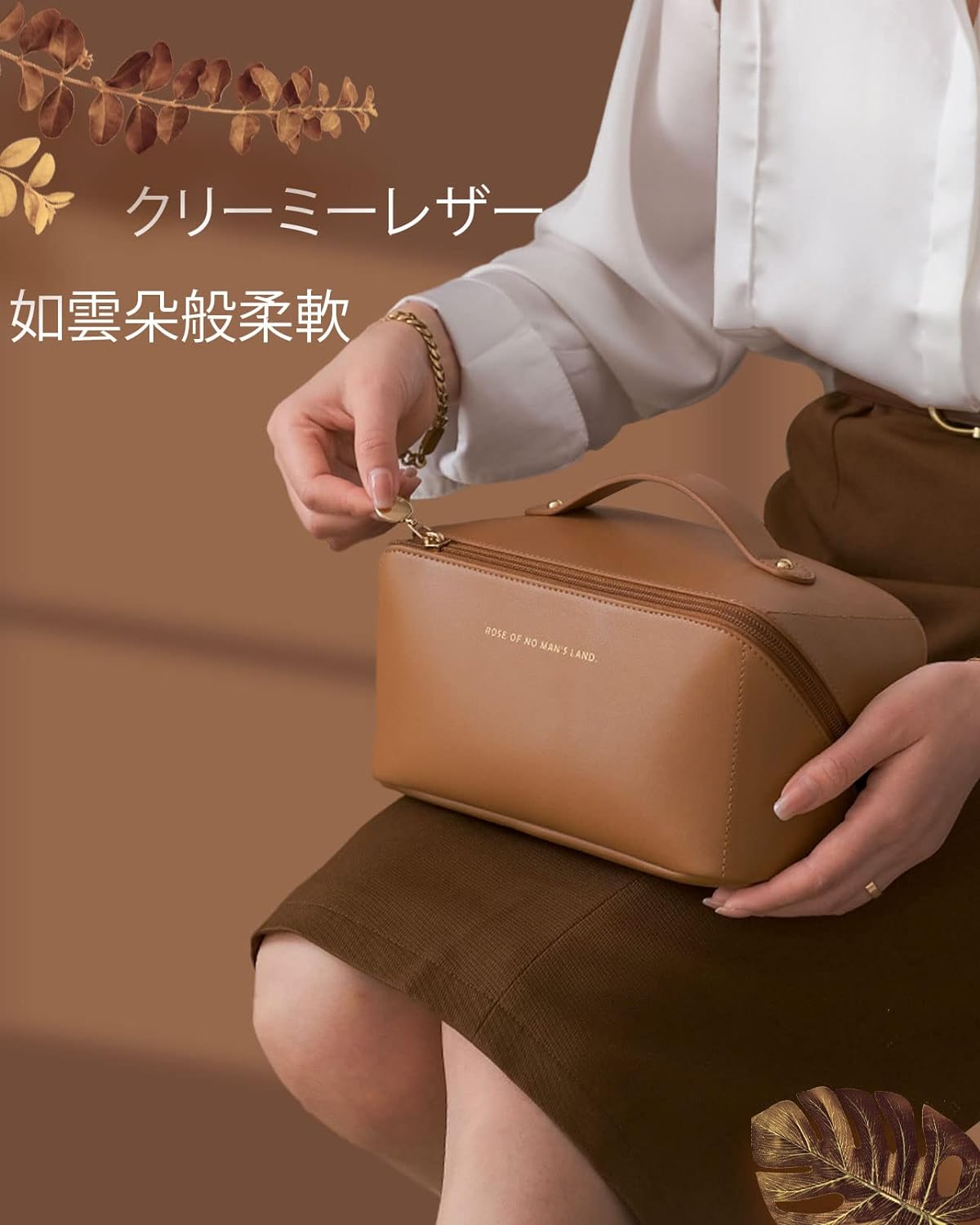 旅行に便利な防水化粧品収納バッグ大容量で持ち運び便利な化粧品収納ポーチ (ブラック)