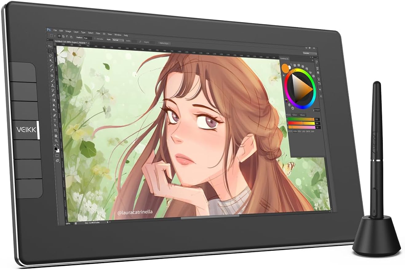 液晶タブレット イラスト作成 液タブ VK1200 Amazon | VEIKK 液タブ 11.6インチ 液晶タブレット スマホ対応