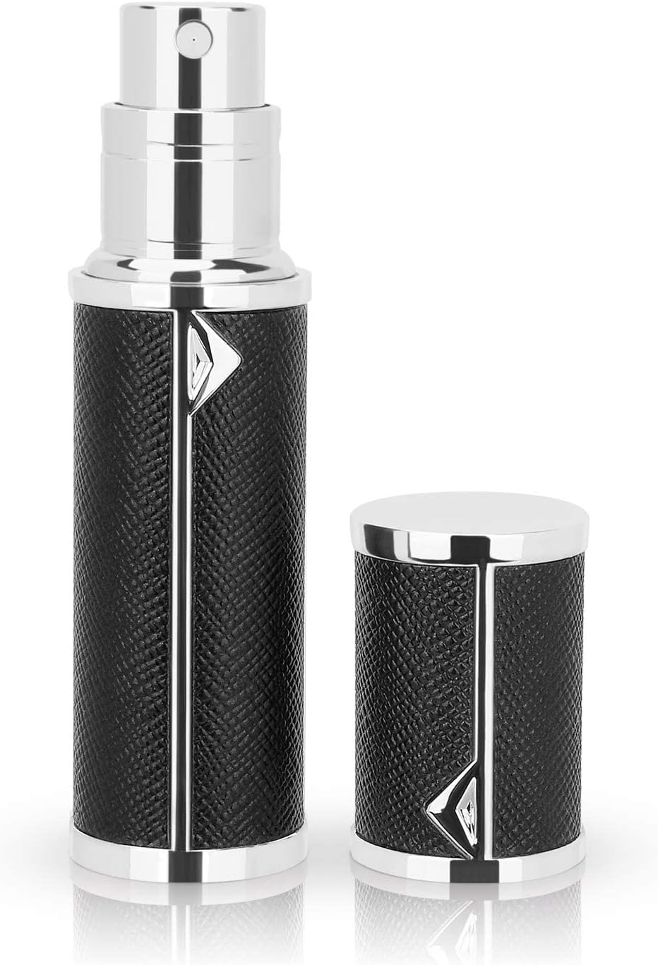 【限定セール】空のアトマイザー 香水スプレーボトル 5ml 詰め替え可能 2-2.5mm径 ブラックPUレザー レディース用