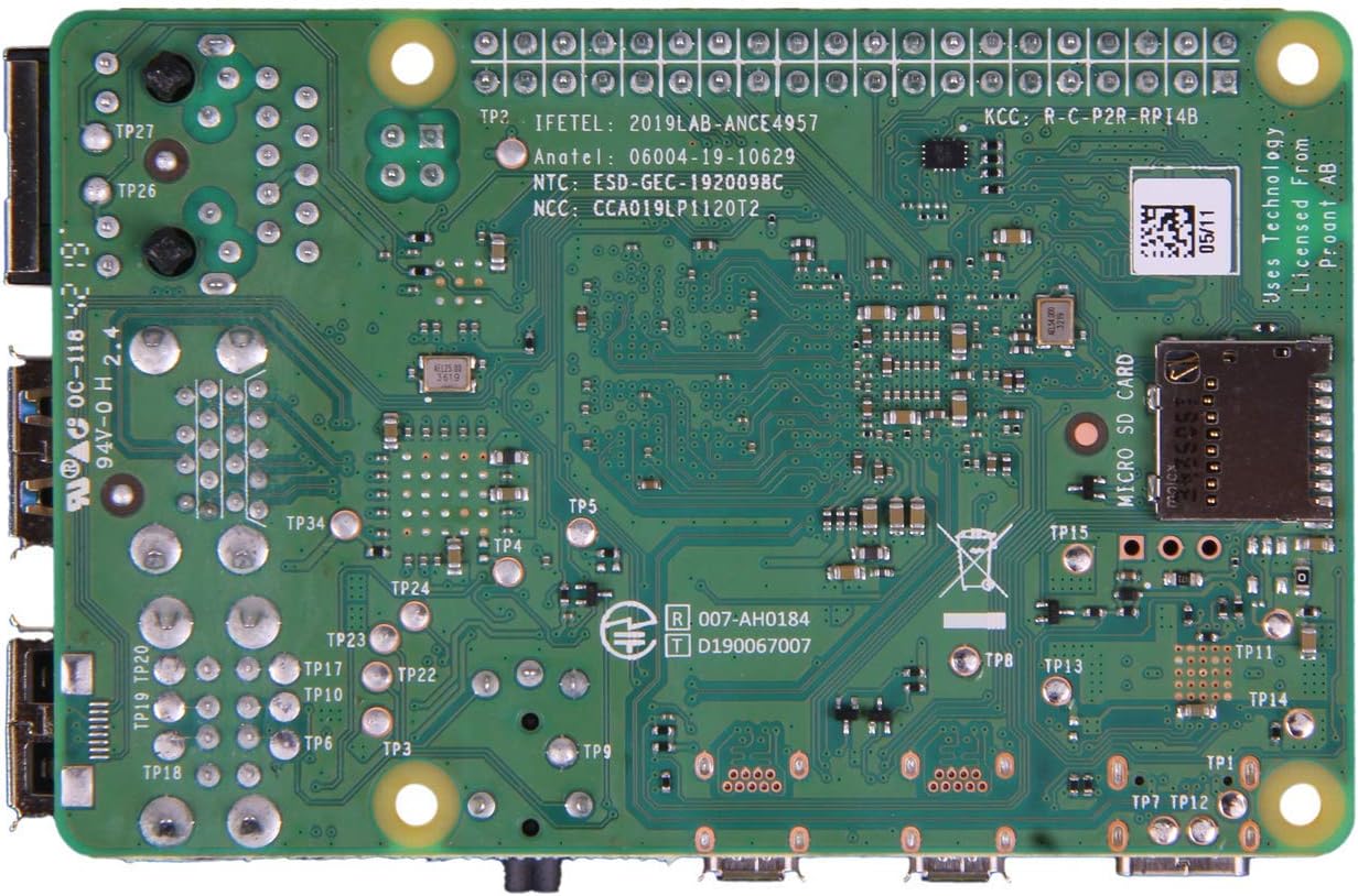 4GBのRaspberry Pi 4コンピューターモデルB、高性能な主板
