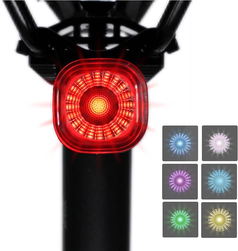 テールライト 自転車 リアライト 自動点灯 IPX6防水 USB充電式 高輝度 長時間対応 ロードバイクリアライト 夜間走行 簡単装着…