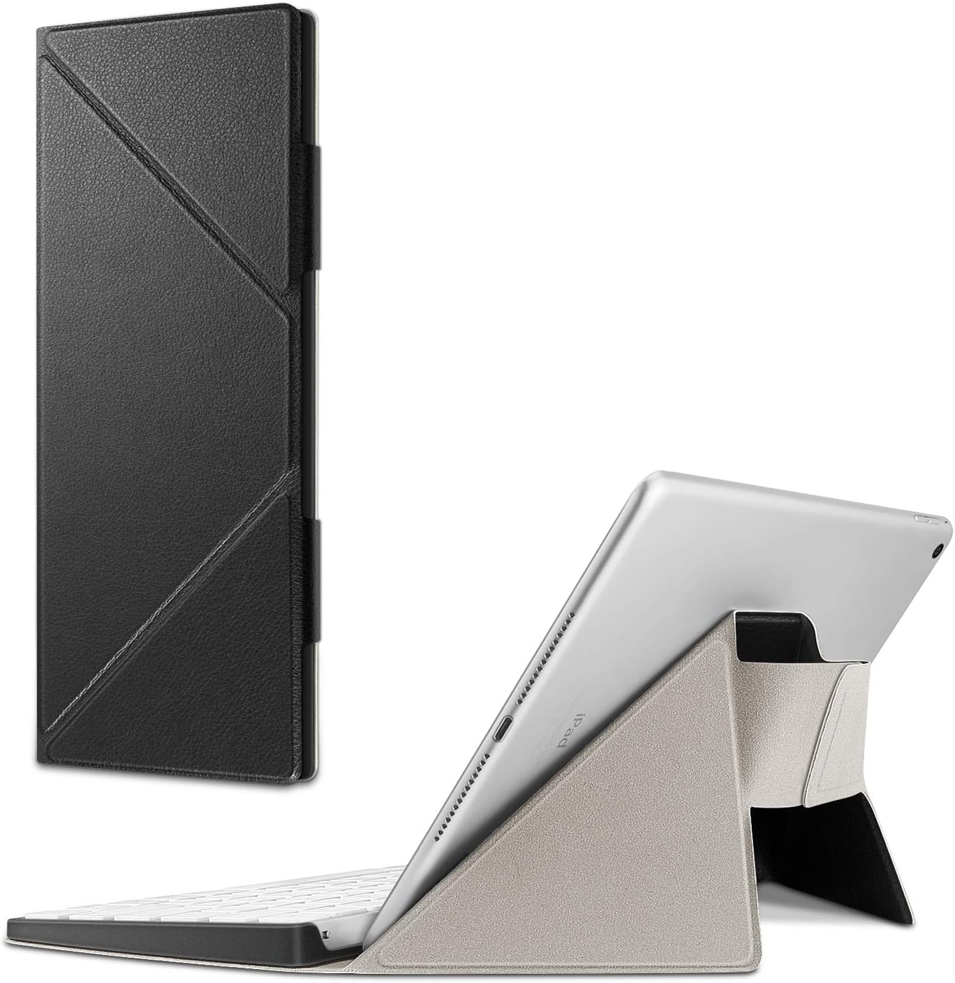 Apple Magicキーボードケース キーボードカバー MLA22LL/A専用 PUレザー スタンド機能 軽量 iPad/iPad Air/iPad Pro/iPad mini/iPhone/iMacに対応(1ブラック)