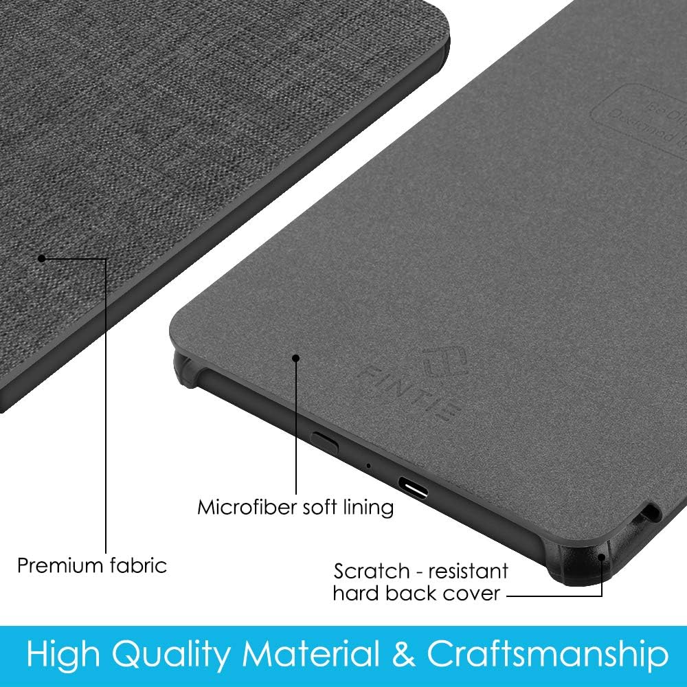 第10世代 ケース 軽量 薄型 オートスリープ機能付き Kindle Paperwhite 2018 Newモデル 第10世代 用 保護カバー (デニムチャコール)