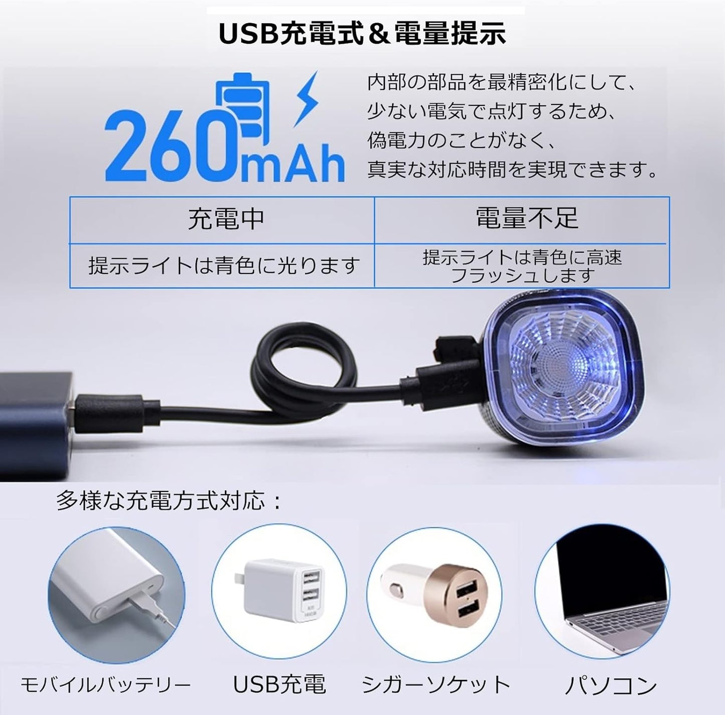 テールライト 自転車 リアライト 自動点灯 IPX6防水 USB充電式 高輝度 長時間対応 ロードバイクリアライト 夜間走行 簡単装着…