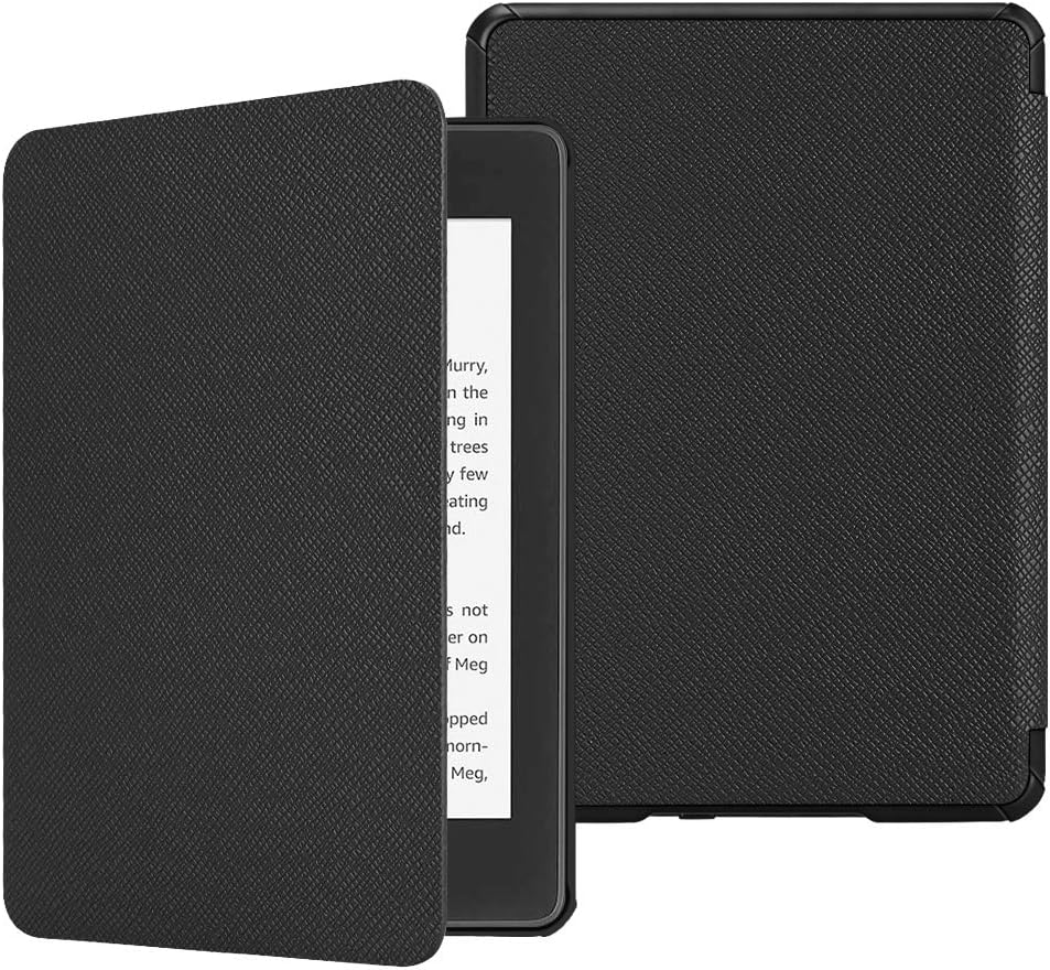 第10世代 ケース 軽量 薄型 オートスリープ機能付き Kindle Paperwhite 2018 Newモデル 第10世代 用 保護カバー (ブラック)