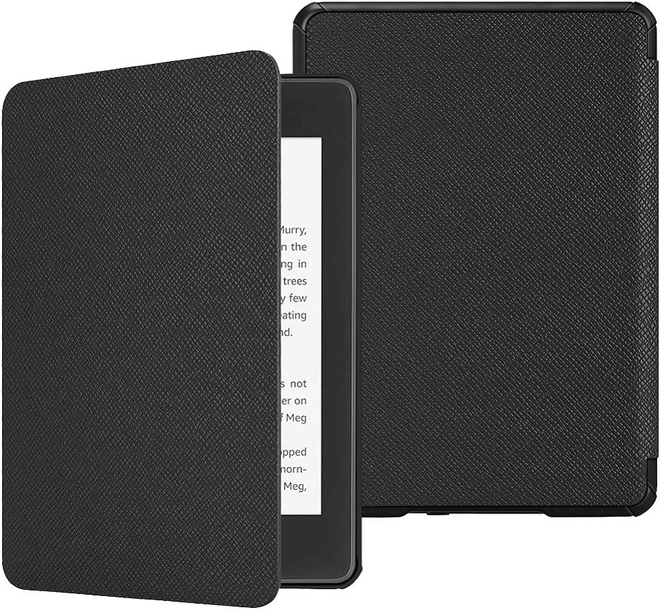 第10世代 ケース 軽量 薄型 オートスリープ機能付き Kindle Paperwhite 2018 Newモデル 第10世代 用 保護カバー (ブラック)