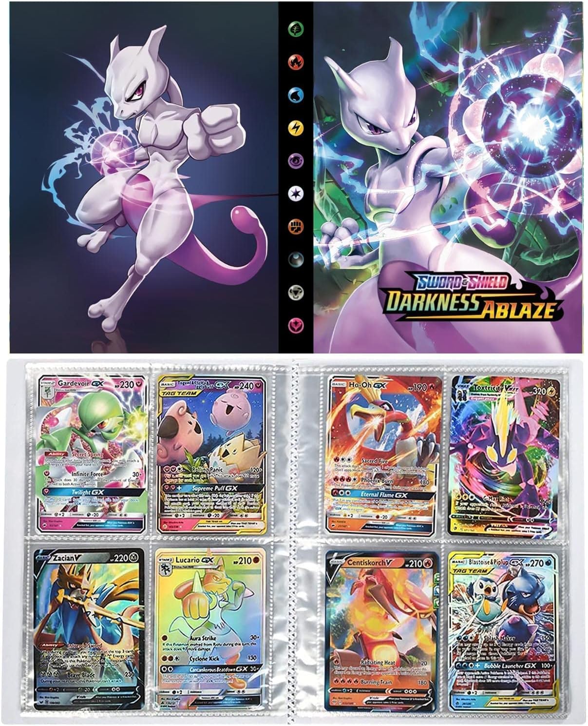 コレクションカード ファイル、カードホルダー、4ポケットカードアルバムは最大240枚のカードを収納できます4P14 ワンサイズ