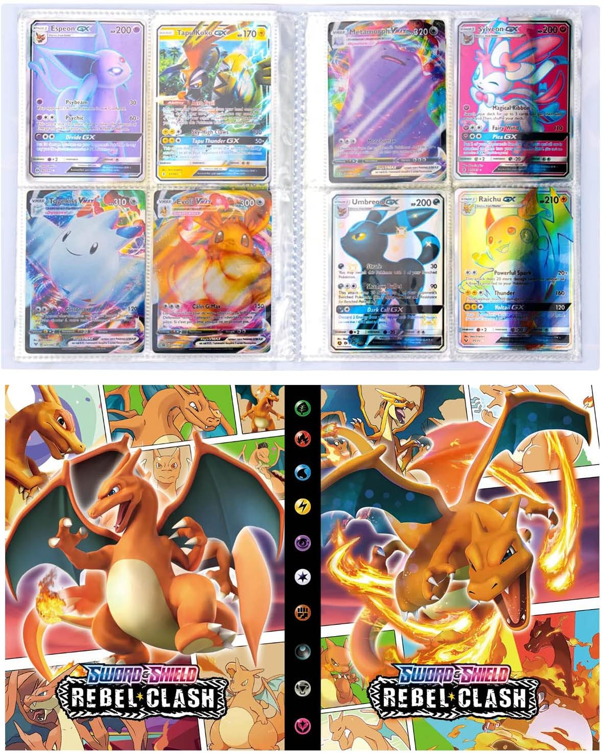 コレクションカード ファイル、カードホルダー、4ポケットカードアルバムは最大240枚のカードを収納できます4P03