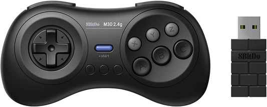 8bitdo M30 2.4G ワイヤレスゲームパッドゲームコントローラ、Genesis Mini、Mega Drive Mini , Switch