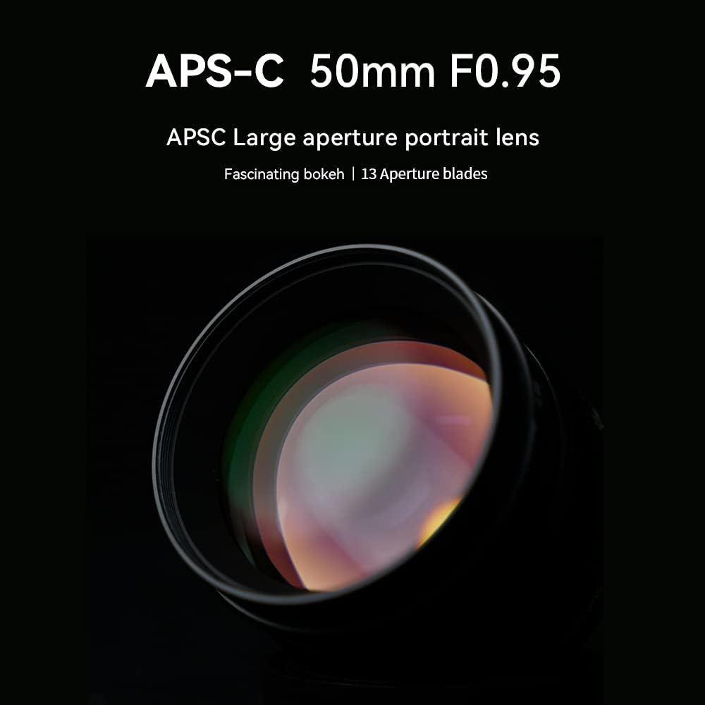 50mmF0.95大口径マニュアルフォーカスプライム固定レンズAPS-CニコンZマウントミラーレスカメラ用
