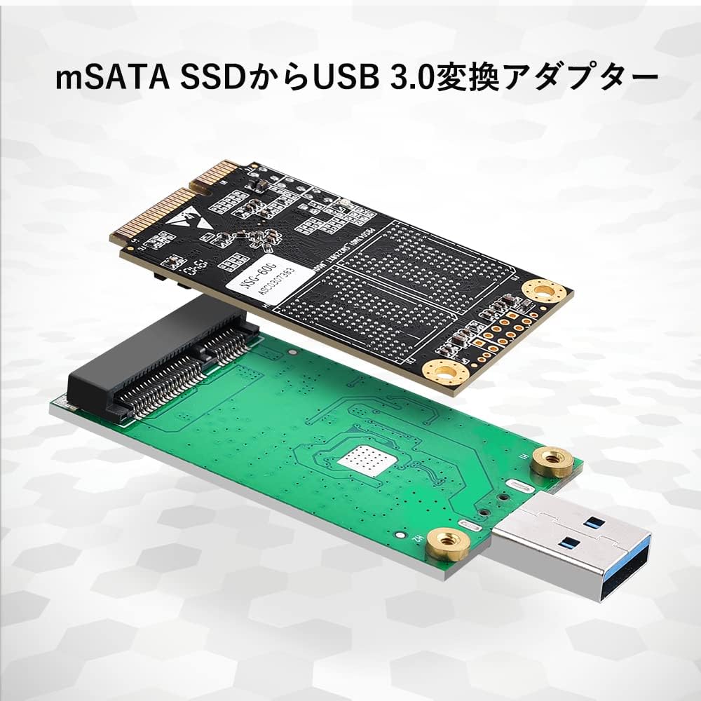 ELUTENG mSATA SSD to USB3.0 変換アダプター より安定 5Gbps