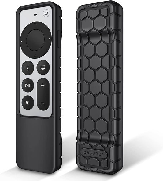2021 Apple TV 4K / 2022 Apple TV 4K 第3世代 / 2021 Apple TV HD リモコンカバー シリコン保護ケース 軽量 滑りとめ 耐衝撃 握りやすい Apple TV Siri Remote 2021 2022 専用保護カバー(1ブラック)