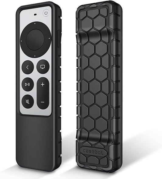 2021 Apple TV 4K / 2022 Apple TV 4K 第3世代 / 2021 Apple TV HD リモコンカバー シリコン保護ケース 軽量 滑りとめ 耐衝撃 握りやすい Apple TV Siri Remote 2021 2022 専用保護カバー(1ブラック)