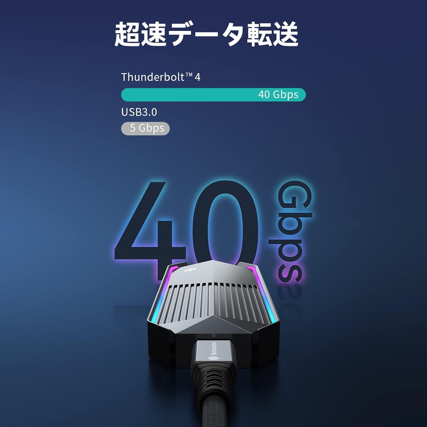 USB4 Thunderbolt 4 ケーブル(2m) 40Gbps高速転送 Thunderbolt 3/USB-C下位互換可能 サンダーボルト4 USB Type-C Cable PD 100W充電対応 8K@60Hz /2つ5K@60Hz /2つ4K@60Hz 映像出力 グレー [P-U200C-1]