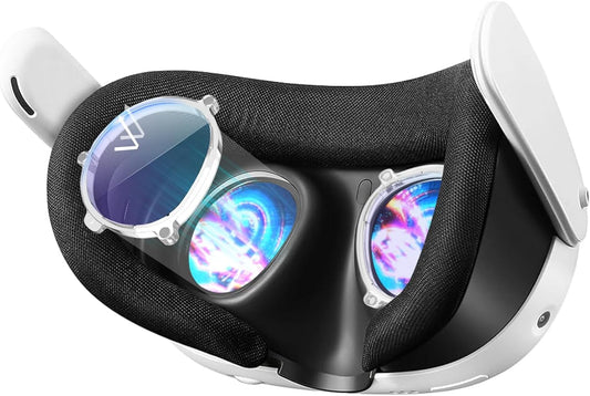 3用 度付きレンズ、VR Quest3用 近視レンズ、クエスト3用の単体 レンズ 度付き、軽量磁気ミオピアフレームメガネアンチスクラッチリング、アンチブルーレイレンズ、近視視力保護、収納ケースとクリーニングクロス付き (-3.5, 右側)