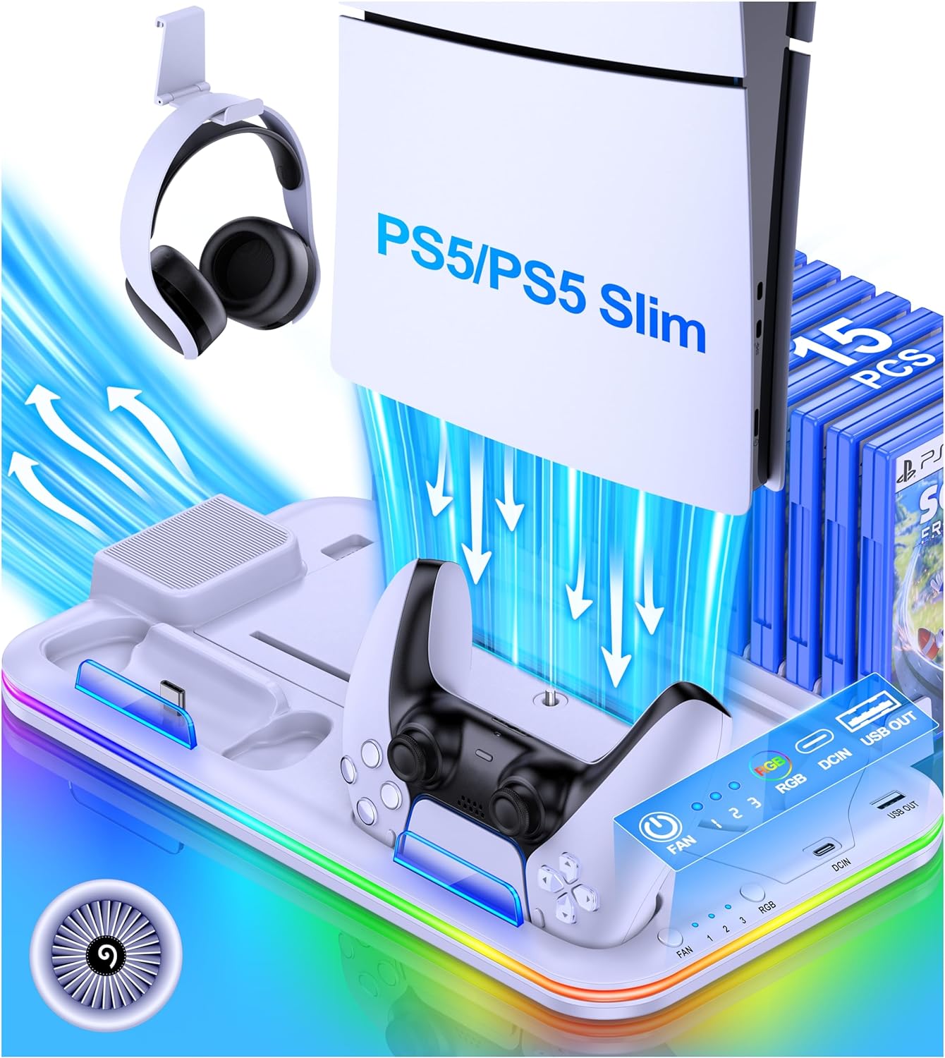 Amazon.co.jp: Newzerol PS5 Slim Compatible Accessory for PS5